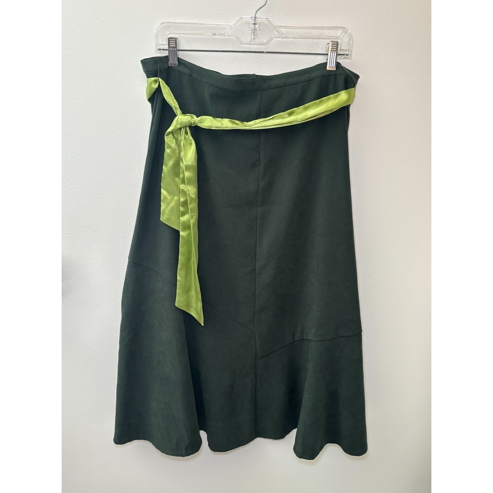 White Stag Dark Green Skirt Green Tie Women's Size 14
